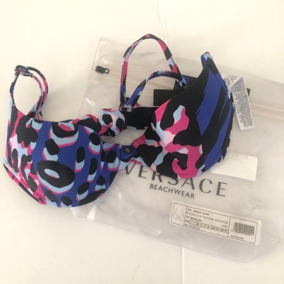 NEW Versace Underwire Cup Mare Donna Bikini Top - Picture 3 of 8